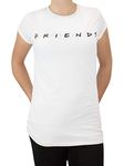 FRIENDS Womens Logo T-Shirt White Size Medium