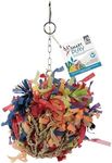 HARI Smart Play Enrichment Parrot Toy for Medium Birds, Super Shredding Ball, 27 cm H (10.6 in)