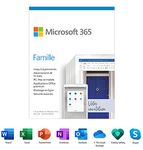 Microsoft 365 Famille | Abonnement de 12 mois, jusqu’à 6 utilisateurs | Applications Office de première qualité | Carte PC/Mac