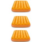 INTEX 66803EP Cozy Kidz Inflatable Airbed: Fiber-Tech – Velvety Soft Surface – Carry Bag Included – Color May Vary – 34.5" x 62" x 7", 3 Pack