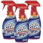 OxiClean MaxForce Enzyme Laundry Stain Remover Spray, Effective on Grease, Blood, Wine Stains and More - Colour Safe, Chlorine Bleach-Free, 3-Pack, 354 mL