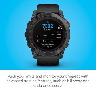 Garmin fēnix 7X Pro Solar Multisport GPS Smartwatch – Black, Solar Charging