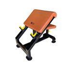 SLG-8010A Preacher Curl Flat Bench with Olympic rod Holder, Bicep Curl, Forearm for Gym & Home (Heavy Duty) (Tan & Black) - Max Weight Capacity : 450 Kg