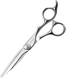 AOLANDUO 6 Inch Master Series Barber Scissor- Carefully Cast with JP Aichi Steel Hair Cutting Scissors-Razor Edge/Super Smooth/Ergonomic for Salon Stylists Beauticians and Hair Stylist
