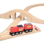 Melissa and Doug Classic Wooden Figure Eight Train Set (22 pieces)