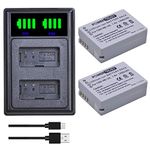 PowerTrust 2Pcs 1300mAh NB-10L Batteries with NB 10L Battery Charger for Canon SX60 HS, G3 X, SX40 HS, SX50 HS, G16, G15, G1 X