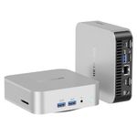 GEEKOM A8 AI Mini PC, AMD Ryzen 9 8945HS Mini Computers (up to 5.2GHz), 32GB DDR5 5600MHz RAM&2TB PCIe 4.0 SSD, Windows 11 Pro Mini Desktop, AMD Ryzen AI/Radeon 780M/WiFi 6E/BT5.2/USB4/8K/Quad Display