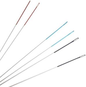 The Beadsmith ColorEYES Beading Needles, 6pc Assortment, 2 ea - Size 10,11 & 12, Colored Tips for Easy Identification, Use for Loom Weaving Bead Work, Off-Loom Stitch & Jewelry Making w/Seed Beads