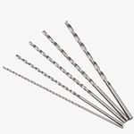 5 PCS Extra Long Twist Drill Bits, 150 mm Long High-Speed Steel Wood Drill Bits, 2MM 3MM 3.5MM 4MM 5MM Hardness Spiral Wood Drill Bit Straight Shank Set for Drilling Tool Wood Metal