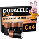 Duracell Plus C Batteries (4 Pack) 