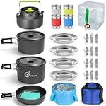 Odoland 29pcs Camping Cookware Mess