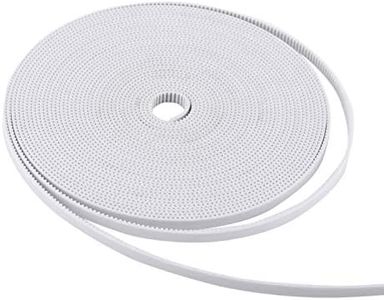 Correa de distribución, Fydun 10M Correa de distribución abierta blanca Ancho 6 mm PU con accesorio de impresora 3D de núcleo de acero