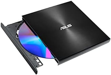ASUS SDRW-08U8M-U/BLK/G/AS/P2G ZenDrive U8M Ultraslim External DVD Drive & Writer, Black, USB C Interface, for Windows & Mac OS, M-DISC Support