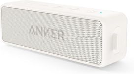 Anker Soundcore 2, 12W Dual-Driver, Portable Bluetooth Speakers for Daily Use, and Wireless, Extended Battery Life, 24-Hour Playtime, IPX7 Water Resistant, Built in Mic, 66 ft Bluetooth Range- White
