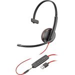 Plantronics Blackwire C3215 Headset - Mono - Black