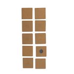 IVEI DIY MDF Wood Sheet Square Craft Magnet - Plain MDF Fridge Magnet Blanks Cutouts - Size: 3 in X 3 in X 3mm Each for Painting Wooden Sheet Craft, Decoupage, Resin Art Work & Decoration