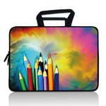 7-9 inch Tablet Sleeve, Evecase 7~8 inch Tablet Ultra-Portable,Neoprene Zipper Carrying Sleeve Case Bag Compatible with 7" 8" 8.5" 8.9" 9" Apple iPad Mini, Samsung Galaxy Tab,Google, Acer (Pencils)