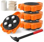 Furniture Dolly Lift Mover Tool Set - Furniture Movers Can Withstand Up to 700 Ibs,360°Sliding Rotatable Function, Furniture Lifter Have Self-Adjusting Bases， Heavy Item Furniture Dolly Moving Tool