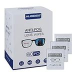 Alibeiss Anti Fog Wipes for Glasses Pre-Moistened Anti-Fog len Wipes,6" X 5", Pack of 60