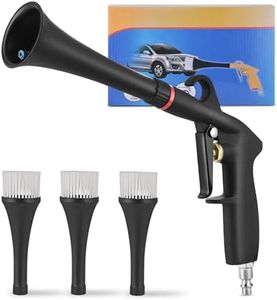 Dynaiency car Cleaning air Blow Gun Compressor Tools Accessories auto Detailing Supplies Interior attachments blowguns 4-piece kit Set - Uses Air Compressor - Blasts Dust, Dirt & Grime Fast