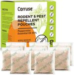 Peppermint Oil Mouse Repellent Pouches - 35% Mint & 5% Cinnamon - Natural Effective Rodent Deterrent for House, RV, Car Engines, Garage & Attic - Long Lasting, Pet & Kids Safe (8 Pack)