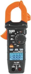 Klein Tools CL220 Digital Clamp Meter, Auto-Ranging 400 Amp AC, AC/DC Voltage, TRMS, Resistance, Continuity, NCVT Detection, and Temp