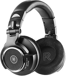 OneOdio offener Studio Kopfhörer mit Kabel Over-Ear mit 250 Ohm, Monitor 80 Headphones für Mixing, Mastering, Editing, Ohrpolster aus Samt, Abnehmbares Kabel(3.5mm/6.35mm link), Schwarz