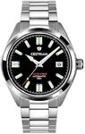 Cestrian Master Series Black Dial Steel Bracelet Automatic 100M Water Resistant Mens Watch