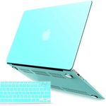 iBenzer MacBook Air 11 Inch Case, Soft Touch Hard Case Shell Cover with Keyboard Cover for Apple MacBook Air 11 A1370 1465, Turquoise MMA11TBL+1 N