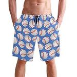 visesunny Men's Novelty Beach Short