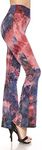 Leggings Depot Women's Ultra Soft Popular Printed Stylish Palazzo Pants BAT3, Intimate Mars, Medium