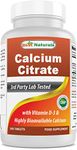 Best Naturals Calcium Citrate with Vitamin D-3 240 Tablets (240 Count (Pack of 1))