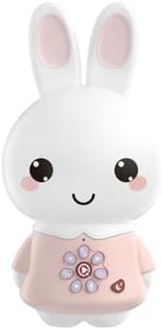 alilo Honey Bunny Pro, Kids Music Player with Night Light, Bluetooth, Recorder, Preloaded 71 Nursery Rhymes, 50 Stories, 55 Soothing Music, Storytelling Toys Gifts for Toddlers Baby Boy Girl,Pink