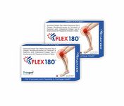 Trexgen FLEX180 350mg Hydrolyzed and Undenatured 40 mg Chondroitin100 mg Hyaluronic acid 50 mg Rosehip 375mg for Joint Pain Cartilage Repair-Matrix Collagen (30 Tab Each Box) -Pack of 2