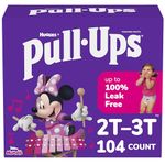 Girls Potty Training Underwear, Easy Open Training Pants 2T-3T Pull-Ups Learning Designs for Toddlers 104ct 1 Month Supply