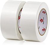 2 Pack Duct Tape Heavy Duty,9 Mil Thickness,2 Inches x 30 Yards,Strong Industrial Strength,Flexible,No Residue,Waterproof and Tear by Hand,Multi-Use for Indoor & Outdoor Repairs(White)