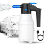 STHIRA® 1.5L Electric Foam Sprayer, USB Rechargeable Cordless Pressurized Foam Sprayer for Car Washing Home Cleaning Gardening Consistent High Pressure Durable PP and PE Construction Car Accessories