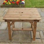 STAFFORDSHIRE GARDEN FURNITURE | WOODEN GARDEN TABLE | PREMIUM 3FT TABLE | DELIVERED FULLY ASSEMBLED FURNITURE | FITS UP TO TWO PEOPLE