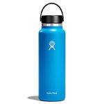 Hydro Flask Water Bottle - Stainless Steel & Vacuum Insulated - Wide Mouth 2.0 with Leak Proof Flex Cap - 40 oz, Pacific