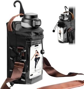 Magnetic Gym Bag for Men and Women, Upgraded Small Gym Bag with Hook for Golf Cart, Magnetic Water Bottle Holder with Clear Design Phone Bag for Golf