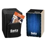 Sela Varios Blue Snare Cajon SE 052 Cajon Bundle Standard blue