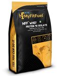 MyFitFuel MFF Whey Protein 90 Isolate | 5 Kg, 150 Servings (Unflavoured) | Pure 100% Isolate Protein