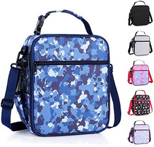 hombrima Kids Insulated Lunch Box Bag, Thermal Picnic Cool Bags with Adjustable Strap for Adults Children Women Men Boys Girls School Work