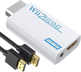 BD&M Wii to HDMI Adapter, WII to Hdmi Converter, Connect Wii Console to HDMI Display Monitor with 3.5mm Audio Supports All Wii Display Modes