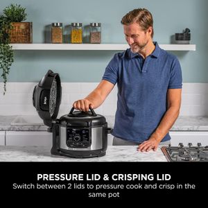 Ninja Foodi 9-in-1 Multi Cooker, 6L – Pressure & Air Fryer