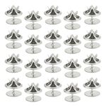 BGTXINGI 100Pcs 11mm Butterfly Pin Backs with 100Pcs 10mm Tie Tacks Silver Pins for Jewelry Making and Crafting (Silver)