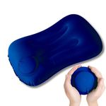 Homeaura Inflatable Travel Pillow - Ultralight Camping Pillow for Lumbar Support - Compressible Neck Pillow for Camping, Hiking, and Travel