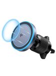 UGREEN 15W Wireless Car Mount Charger, Qi2 MagSafe Compatible Charging, Air Vent Magnetic Charger Compatible with iPhone Air/17/16/15/15 Plus/15 Pro/15 Pro Max/14/13/12