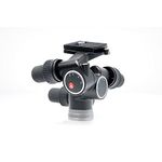 Manfrotto 405 Geared Head with Micrometric Knobs and Levelling Bubbles, 410 Plate, Quick Release, Aluminium, for DSLR, CSC, Mirrorless, Black