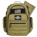 Dad Diaper Bag Backpack with Changing Pad. Waterproof Military Diaper Backpack for Men w/Insulated Compartment. Sager Creek